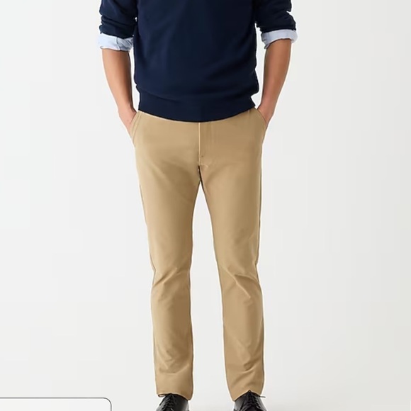 J crew 484 Slim-fit midweight tech pant dark driftwood - Picture 2 of 6